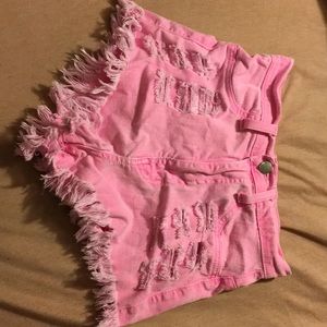 Aphrodite neon pink shorts